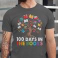 100 Days In The Books Reading Teachers Librarians School Unisex Jersey T-Shirt