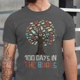 100 Days In The Books Tree Reading Teacher Student 100th Day Unisex Jersey T-Shirt 100 Days In The Books Tree Reading Teacher Student 100th Day Unisex Jersey T-Shirt