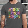 100 Days Of School Book Pencil Teachers Girls Kids 100th Day Unisex Jersey T-Shirt