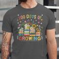 100th Day Of School Teacher Floral Books 100 Days Of Growing Unisex Jersey T-Shirt 100th Day Of School Teacher Floral Books 100 Days Of Growing Unisex Jersey T-Shirt