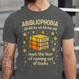 Abibliophobia Book Lover Reading Humor Graphic Unisex Jersey T-Shirt