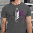 Ace Pride Book With Stars Moons And Magic Hand Unisex Jersey T-Shirt Ace Pride Book With Stars Moons And Magic Hand Unisex Jersey T-Shirt