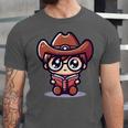 Adorable Book Lover Cowboy With Reading Glasses Cute Unisex Jersey T-Shirt Adorable Book Lover Cowboy With Reading Glasses Cute Unisex Jersey T-Shirt