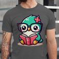 Adorable Book Lover Humming Bird With Reading Glasses Cute Unisex Jersey T-Shirt Adorable Book Lover Humming Bird With Reading Glasses Cute Unisex Jersey T-Shirt