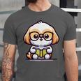 Adorable Book Lover Shih Tzu With Reading Glasses Cute Unisex Jersey T-Shirt Adorable Book Lover Shih Tzu With Reading Glasses Cute Unisex Jersey T-Shirt