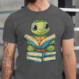 Adorable Turtle Reading Books Unisex Jersey T-Shirt Adorable Turtle Reading Books Unisex Jersey T-Shirt