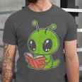 Alien Reading Book Believe In Yourself Kids Women Men Unisex Jersey T-Shirt Alien Reading Book Believe In Yourself Kids Women Men Unisex Jersey T-Shirt