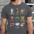 Ally Anti Trump Liberal BLM Love Is Love Banned Books Icons Unisex Jersey T-Shirt