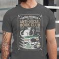 Anti-Social Book-Club Cat Graphic Unisex Jersey T-Shirt