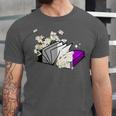 Asexual Book Lover LGBT Reading Pride Ace Flag Daisy Unisex Jersey T-Shirt Asexual Book Lover LGBT Reading Pride Ace Flag Daisy Unisex Jersey T-Shirt