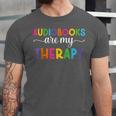 Audiobooks Are My Therapy Book Lover Audiobook Women Unisex Jersey T-Shirt Audiobooks Are My Therapy Book Lover Audiobook Women Unisex Jersey T-Shirt