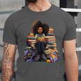 Back To School Afro Melanin Girl Reading Book Bookworm Unisex Jersey T-Shirt Back To School Afro Melanin Girl Reading Book Bookworm Unisex Jersey T-Shirt