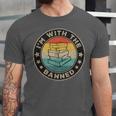 Im With The Banned Book Readers Retro Librarians Teachers Unisex Jersey T-Shirt