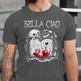Bella Ciao Goodbye Beautiful Skull Book Of Dark Magic Occult Unisex Jersey T-Shirt