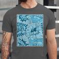 Blue Comic Book Blue Graphic Unisex Jersey T-Shirt
