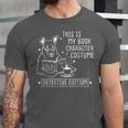 This Is My Book Character Costume Dog Reading a Book Unisex Jersey T-Shirt This Is My Book Character Costume Dog Reading a Book Unisex Jersey T-Shirt