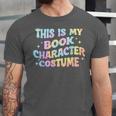 This Is My Book Character Costume Book Lover Groovy Unisex Jersey T-Shirt