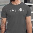 Book And Coffee Heartbeat Books Lovers Unisex Jersey T-Shirt Book And Coffee Heartbeat Books Lovers Unisex Jersey T-Shirt