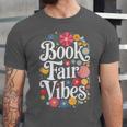 Book Fair Vibes Groovy 70s Retro School Librarian Unisex Jersey T-Shirt