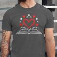 Book Heart Read Book Reading Librarian Men Women Kids Unisex Jersey T-Shirt Book Heart Read Book Reading Librarian Men Women Kids Unisex Jersey T-Shirt