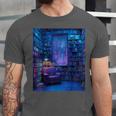 Book Library Bookshelf Armchair Window Pattern Print Unisex Jersey T-Shirt