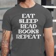 Book Lover Book Eat Sleep Read Books Repeat Unisex Jersey T-Shirt