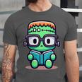 Book Lover Frankenstein's Monster With Reading Glasses Unisex Jersey T-Shirt Book Lover Frankenstein's Monster With Reading Glasses Unisex Jersey T-Shirt