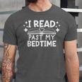 Book Lover Reading Bookish Floral I Read Past My Bedtime Unisex Jersey T-Shirt
