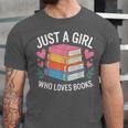 Book Nerd Just A Girl Who Loves Books Literary Enthusiast Unisex Jersey T-Shirt Book Nerd Just A Girl Who Loves Books Literary Enthusiast Unisex Jersey T-Shirt