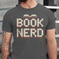Book Nerd Retro Pixel Reading Librarian Aesthetic Unisex Jersey T-Shirt
