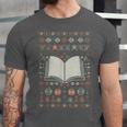 Book Reading Ugly Christmas Unisex Jersey T-Shirt Book Reading Ugly Christmas Unisex Jersey T-Shirt