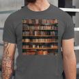Book Book Shelves Library Unisex Jersey T-Shirt