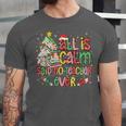 Book Tree All Is Calm Said No Teacher Ever Christmas Unisex Jersey T-Shirt Book Tree All Is Calm Said No Teacher Ever Christmas Unisex Jersey T-Shirt
