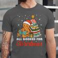 All Booked For Christmas Gingerbread Christmas Tree Book Kid Unisex Jersey T-Shirt