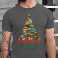 All Booked For Christmas Reading Books Librarian Holiday Unisex Jersey T-Shirt