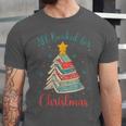 All Booked For Christmas Tree Book Bookish Christmas Unisex Jersey T-Shirt All Booked For Christmas Tree Book Bookish Christmas Unisex Jersey T-Shirt