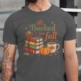 All Booked For Fall Books Coffee Fall Leaves Pumpkins Autumn Unisex Jersey T-Shirt All Booked For Fall Books Coffee Fall Leaves Pumpkins Autumn Unisex Jersey T-Shirt