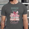 Bookish Babes Club Cute Pink Book Stack With Bow Unisex Jersey T-Shirt