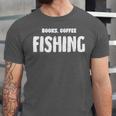 Books Coffee Fishing Unisex Jersey T-Shirt