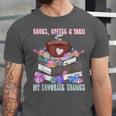 Books Coffee Yarn Lover My Favorite Things Unisex Jersey T-Shirt