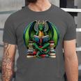 Books Dragon Reading Book Unisex Jersey T-Shirt