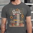 Books Geek Sunflower Floral Cute Vintage Books Reader Lover Unisex Jersey T-Shirt
