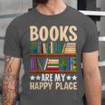 Books Are My Happy Place Unisex Jersey T-Shirt Books Are My Happy Place Unisex Jersey T-Shirt