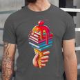 Books Reading Ice Cream Unisex Jersey T-Shirt