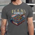 Books Rock Rock'n Roll Science Of Reading Teachers Guitar Unisex Jersey T-Shirt Books Rock Rock'n Roll Science Of Reading Teachers Guitar Unisex Jersey T-Shirt