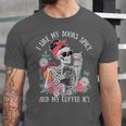 I Like My Books Spicy And My Coffee ICY Skeleton Women Unisex Jersey T-Shirt I Like My Books Spicy And My Coffee ICY Skeleton Women Unisex Jersey T-Shirt