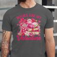 Books Are My Valentine Book Lover Heart Matching Party Unisex Jersey T-Shirt