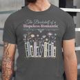 The Bookshelf Of a Hopeless Romantic Rom-Com Reading Bookish Unisex Jersey T-Shirt