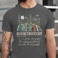 Booktrovert Definition Floral Books Reading Teacher Library Unisex Jersey T-Shirt