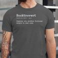 Booktrovert Definition Pun Book Lovers Bookworm Humor Unisex Jersey T-Shirt